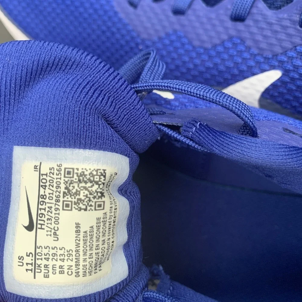 Nike‎ Revolution 8 Deep Royal Blue White Mens Running Shoes HJ9198-401 Size 11.5